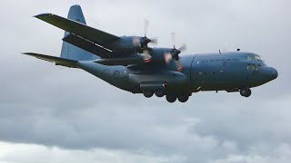 Royal New Zealand Air Force Lockheed C-130H Hercules landing at RNZAF Base Woodbourne