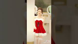 Sexy crismus Girl Dance in Tight Dress / Hot girl / Hot beautiful girl/ cute girl /sexy girl #shorts