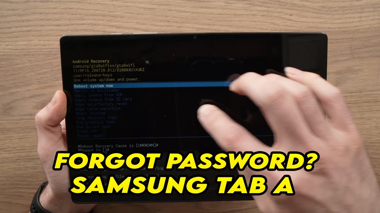 Samsung Galaxy Tab A: How To Factory Reset If You Forgot The Password ...