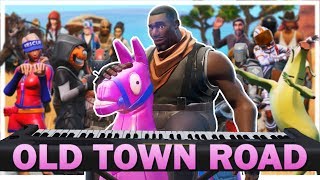 old town road fortnite remix lyrics - 24 players play old town road on fortnite piano 24 players play old town road on fortnite piano - old town road fortnite remix lyrics