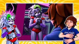 Try Not to Laugh FNAF ANIMATIONS Challenge with Roxanne Wolf and Gregory