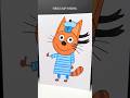 Drawing and Coloring Cookie from Kid-E-Cats Cartoon 😸 #cartoon #kidecats  #drawingcharacters