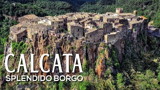 Borgo di Calcata nei suoi vicoli e dal drone