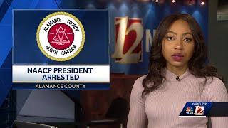Alamance County's NAACP president to make statement after being arrested Monday night