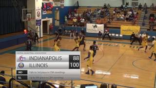 2017 CBA Season (4/14/17) - HIGHLIGHTS: Illinois 100 | Indianapolis 88