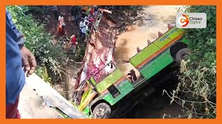 At least 6 people killed after bus plunges into River Mbagathi near Co-operative University in Karen