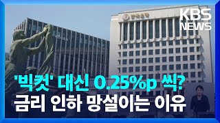 다음달 한은 금리 인하, 빅컷? 아니면 소폭? 망설이는 이유는 / KBS  2024.09.20.