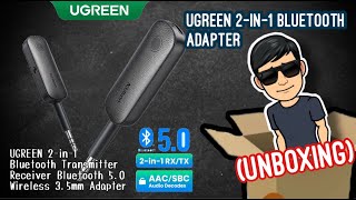 UNBOXING | UGREEN 2-in-1 Bluetooth Transmitter Receiver Bluetooth 5.0 Wireless 3.5mm Adapter