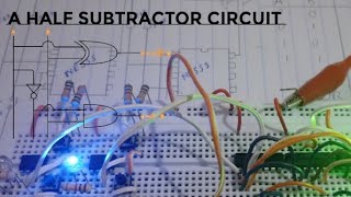 A HALF SUBTRACTOR CIRCUIT