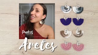 Aretes tejidos