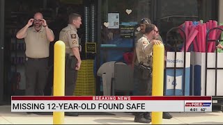 Missing 12-year-old found safe