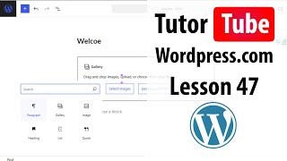 Wordpress.com - Lesson 47 - SyntaxHighlighter Code Block