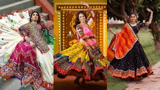 #shorts NAVRATRI OUTFITS || GARBA DRESSES || DANDIYA OUTFITS || TRADITIONAL LEHENGA CHOLI COLLECTION