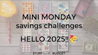 Mini Monday Savings Challenges | FIRST ONE of 2025!! 🥳