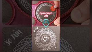 So Fun, Try it! Easy Spirograph Art #arte #art #howto #youtubeshorts  #drawing #design #fun #tiktok