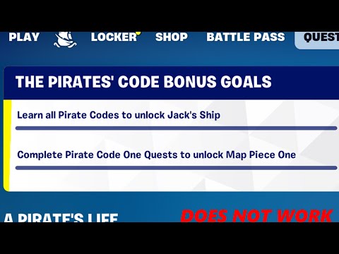 Learn all the pirate codes to unlock Jack's ship