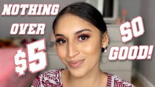 Full Face EVERYTHING UNDER $5 | Drugstore Makeup First Impressions | Sandy Carina