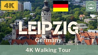 Walking Tour  in LEIPZIG   Germany  Central Station to Inner City    4K 60fps UHD