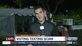 Voting texting scam