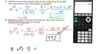 12.3 Day 2 - Permutations \u0026 Combinations