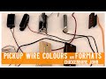 Guitar pickup wire colours and formats