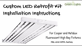 Cooper Metalux High Bay Retrofit Kit Installation by American Green Lights