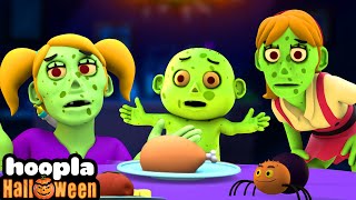 Zombie Family At Dinner 🧟‍♀️ Kids Halloween Song | Hoopla Halloween
