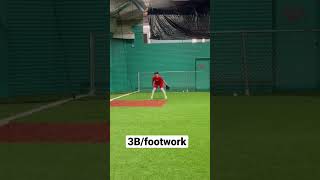 Reading different hops at 3B in Baseball. #baseball #fielding