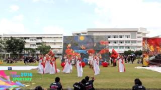 การโชว์หลีดคณะรักชาติ สีแดง ครั้งที่ 2 งานกีฬาระหว่างคณะสี โรงเรียนเตรียมอุดมศึกษาพัฒนาการ