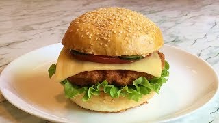 Чикенбургер / Бургер с Курицей (Фастфуд) / Chickenburger / Простой Рецепт (Быстро и Очень Вкусно)