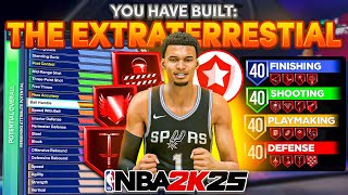 This EXTRATERRESTRIAL WEMBY BUILD W/ A 99 BLOCK Is The BEST CENTER BUILD - LEGEND BADGES (NBA 2K25)