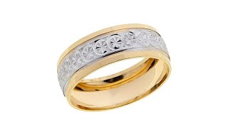 Technibond 2tone DiamondCut Eternity Band Ring