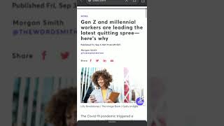 gen z & millennials quitting jobs at record numbers (@trevercarreon)
