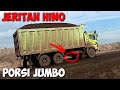 SUARANYA NGERI !!! HINO FM 260 JD KETIKA NANJAK BERMUATAN PORSI JUMBO