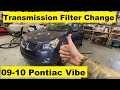 Automatic Transmission Filter Change Pontiac Vibe 09 10 2009 2010 Toyota Matrix