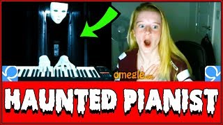 SPOOKY Ghost Plays Piano On Omegle Prank!! (Reactions)