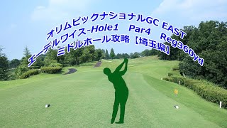 001オリムピックナショナルGC EASTエーデルワイス Hole1