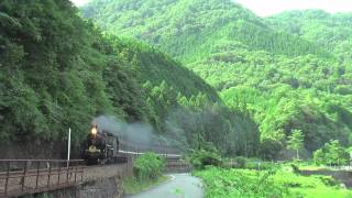 SLやまぐち号(C57) 2012 三谷駅→渡川駅 -渡川-