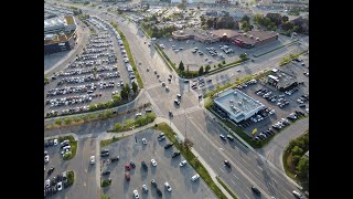 Toronto Intersections: The Queensway at North Queen Street - Sherway Gardens Mall. 4K | DJI Mini 2