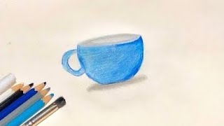 How to Draw Cup | Step By Step Easy Color Tutorial | Art Core