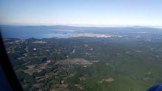 鹿児島空港着陸