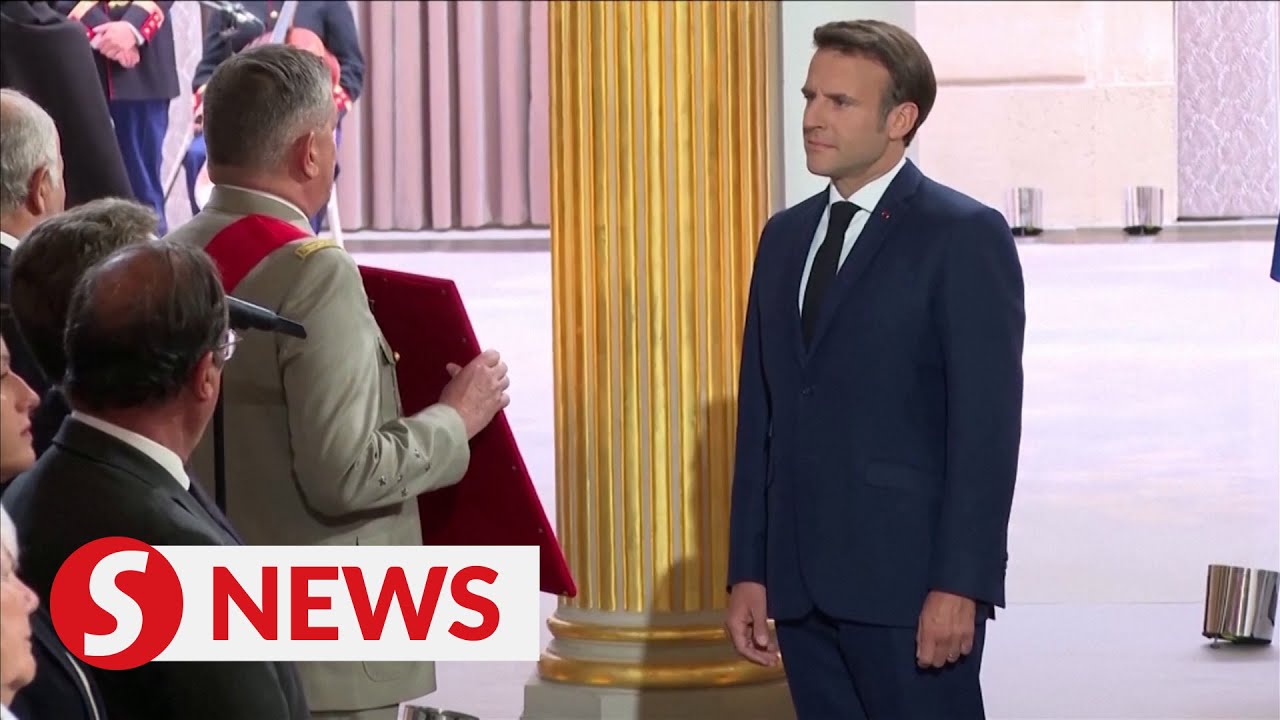 Macron Sworn In For Second Term As French President - YouTube