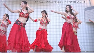 紅色のBELLY DANCE　2023ワールドクリスマスフェスティバル　浅草ベリーダンス digest ver.