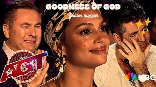 GOLDEN BUZZER: THE JUDGES CRIED WHEN THE HOLY SPIRIT CAME DOËN ON AGT STAGE!!