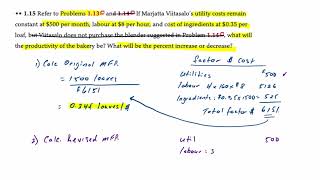 Operations Management: Multi-Factor Productivity (Adjusting Demand)