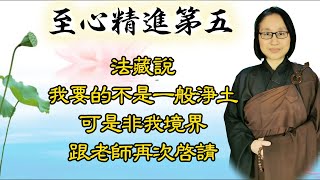 至心精進第五 第102集 ：法藏說我要的不是一般淨土  可是非我境界  跟老師再次啓請