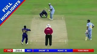 Thriller match between India & Srilanka where MS Dhoni shown his blasting performance