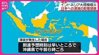 【インドネシアで大規模噴火】日本への津波の影響調査