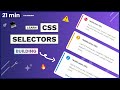 Learn CSS Selectors by Building Alert Components 2021 in 21 minutes | CSS tutorials