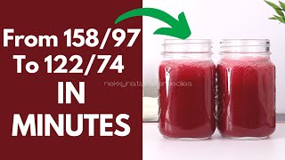 LOWER BLOOD PRESSURE IN MINUTES from 158/97 to 122/74 naturally